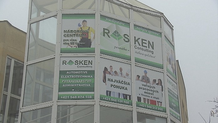 Sídlo pracovnej agentúry Rasken Consulting.