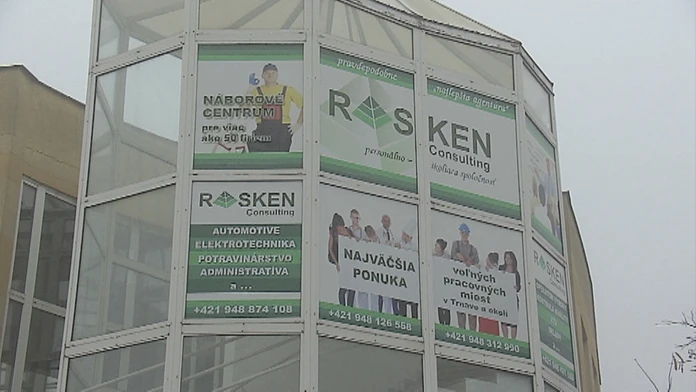 Sídlo pracovnej agentúry Rasken Consulting.