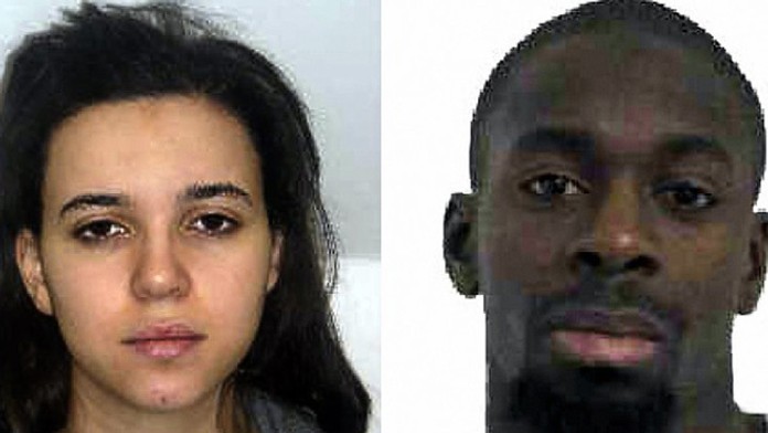 Hayat Boumeddienová a Amédy Coulibaly