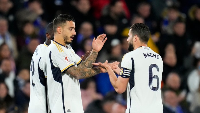 Hráči Realu Madrid oslavujú gól (ilustračný obrázok)