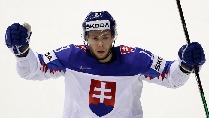 Patrik Rybár proti Francúzsku na MS 2019.