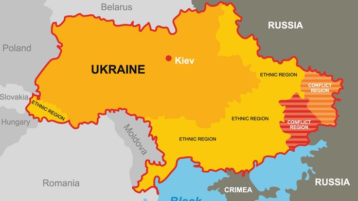 Mapa Ukrajiny