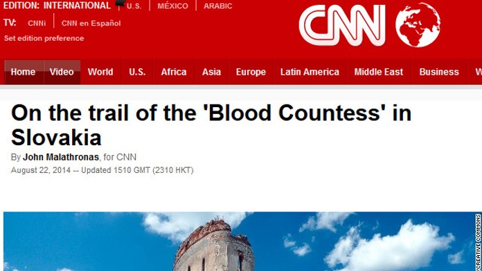 Titulka CNN o Čachnickom hrade.