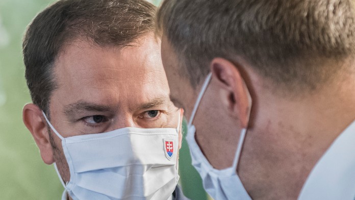 Na snímke Igor Matovič a Boris Kollár 