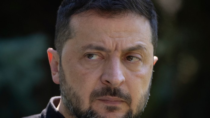 Na snímke ukrajinský prezident Volodymyr Zelenskyj.