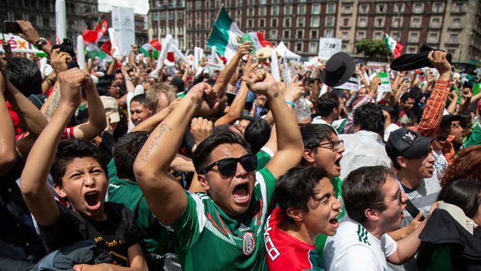Po víťaznom góle Mexika proti Nemecku namerali v Mexico City slabšie zemetrasenie