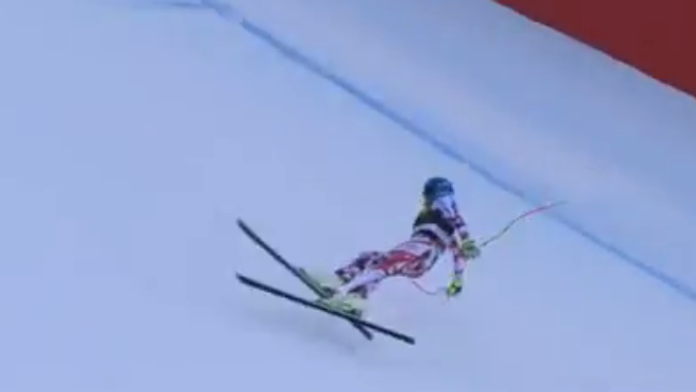 Ťažký pád Rakúšana Matthiasa Mayera