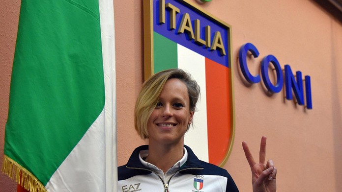 Talianska svetová plavecká rekordérka Federica Pellegriniová.