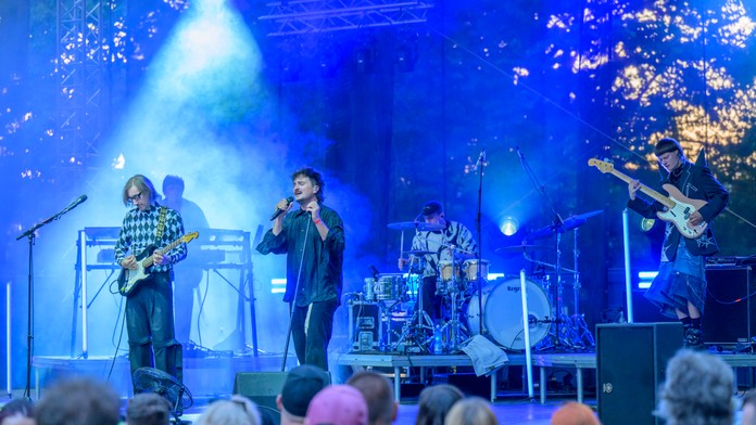 Billy Barman vystupuje počas 15. ročníka Dobrého festivalu v Prešove.