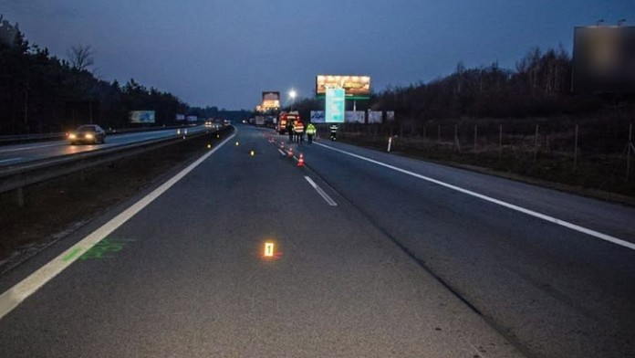 Cesta pri vjazde do Košíc, kde vodič zrazil chodca.