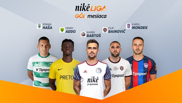 VIDEO: Päť kandidátov, každý niečím výnimočný. Hlasujte za Gól mesiaca august a vyhrajte ceny