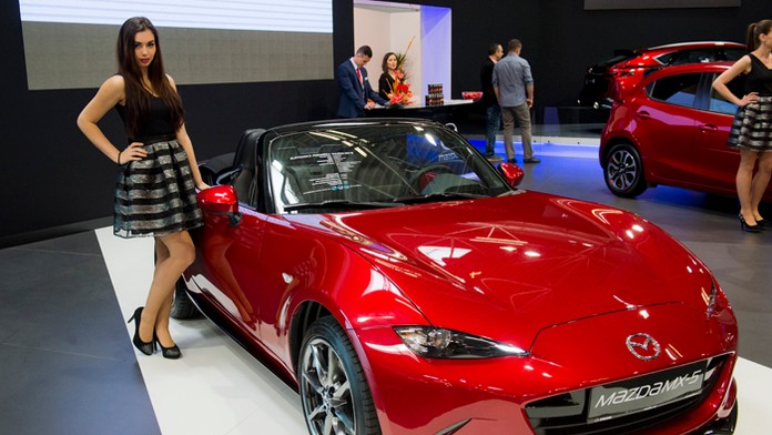 Premiéra automobilu Mazda MX-5 na bratislavskom Autosalóne 2016.