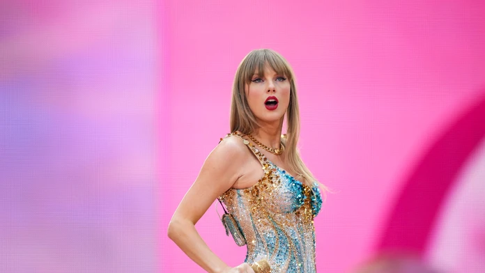 Na snímke americká popová speváčka Taylor Swift.
