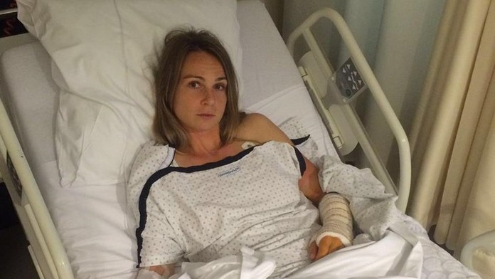 Magdaléna Rybáriková po operácii zápästia