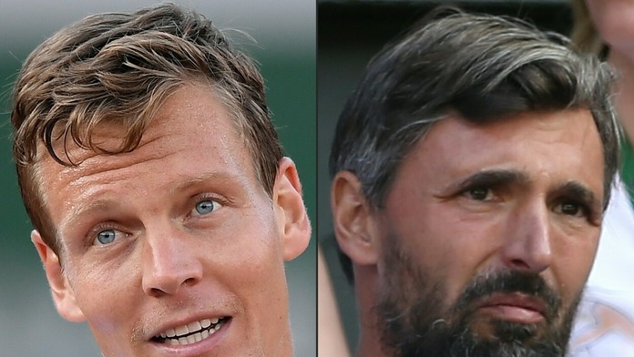 Tomáš Berdych a Goran Ivaniševič.