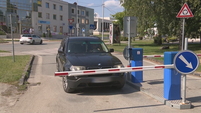 Parkovisko v Rožňave.