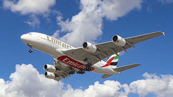Lietadlo dubajského prepravcu Emirates.