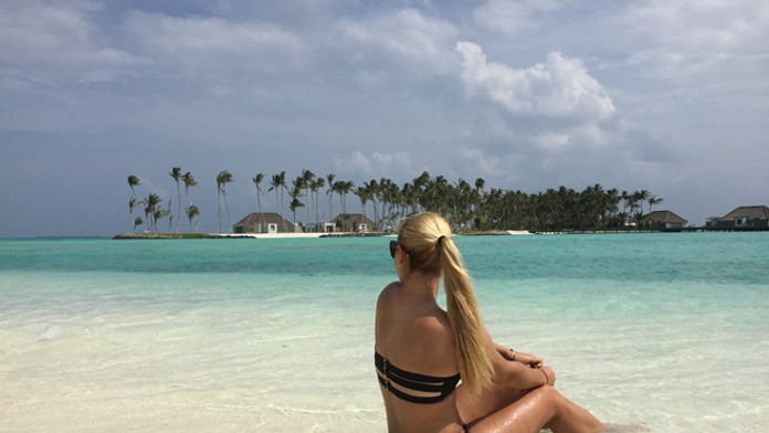 Dominika Cibulková oddychuje po náročnej sezóne pri mori.