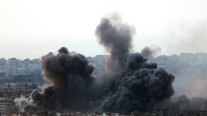 Izraelský letecký útok zasiahol obytnú oblasť, ktorá je baštou Hizballáhu, na južnom predmestí Bejrútu v Libanone.