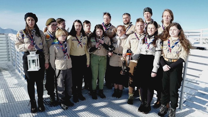 Betlehemské svetlo na Lomnickom štíte. 