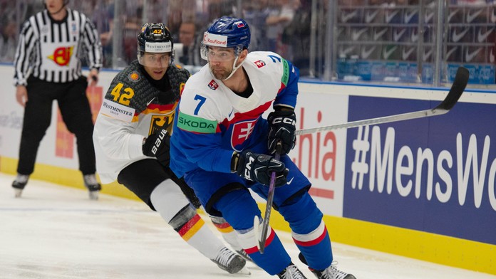 Mário Grman v zápase na MS proti Nemecku