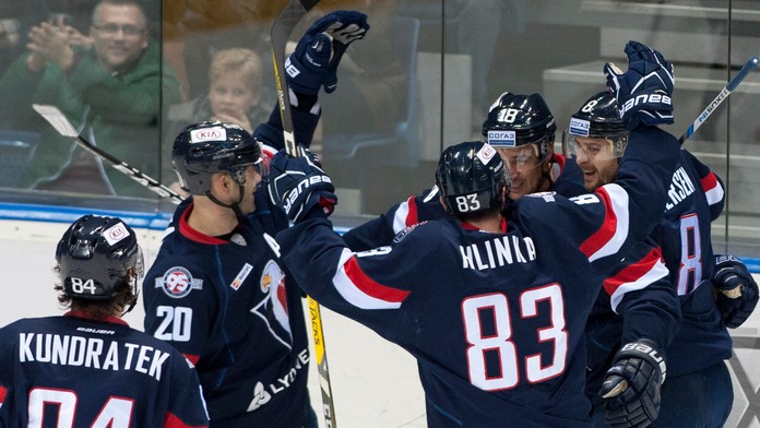 Radosť hráčov Slovana