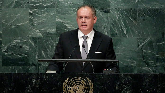 Andrej Kiska v OSN.