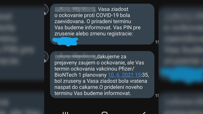 Zrušená registrácia dieťata na očkovanie.