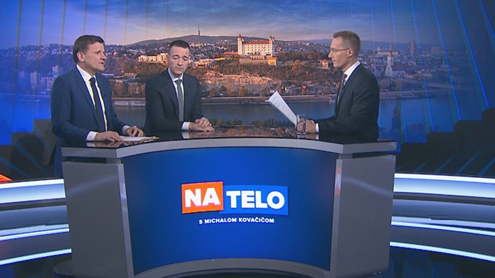 Andrej Danko na brífingu.