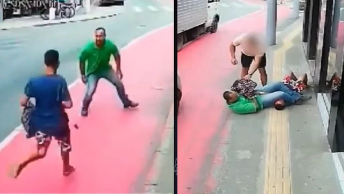 VIDEO: Zlodej s kabelkou ďaleko neušiel. Do cesty sa mu postavil expert na bojové umenia