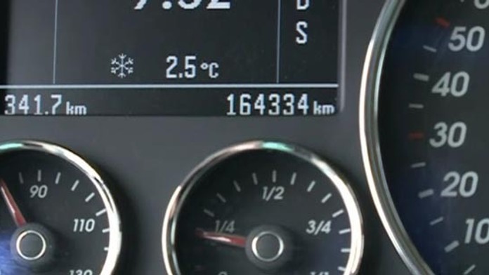 Pretočený tachometer