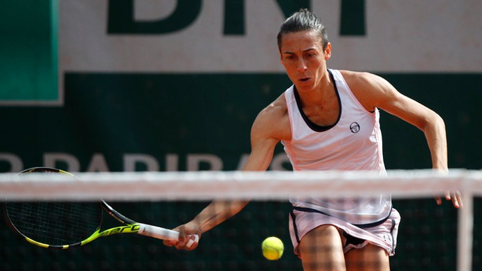 Talianska tenistka Francesca Schiavoneová na tohtoročnom Roland Garros.