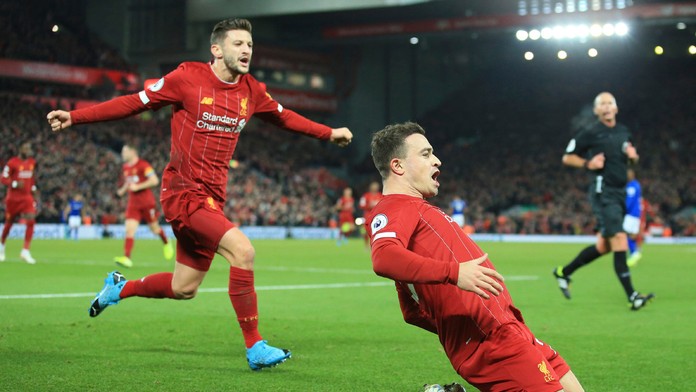 Shaqiri v Liverpoole.