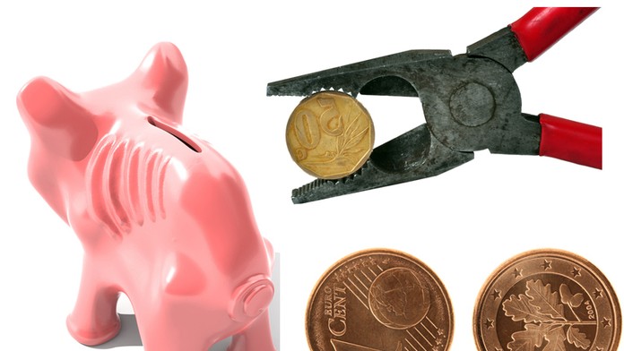 Dlh, prasiatko, centy, peniaze