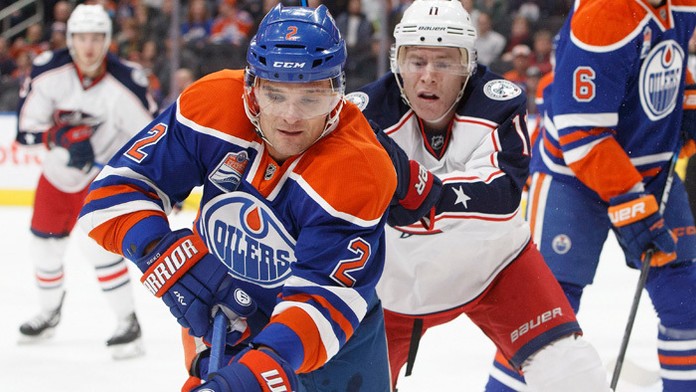 Hráč Edmonton Oilers Andrej Sekera.