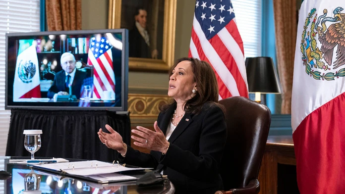Americká viceprezidentka Kamala Harrisová.