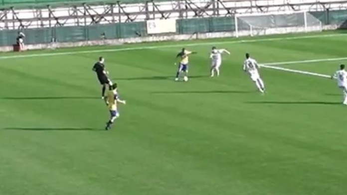 Patrik Košuda v akcii v zápase proti Lipanom.