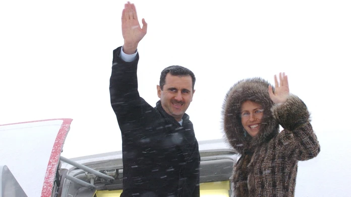 Bašár al-Asad a jeho manželka Asma al-Asadová - archívna snímka.