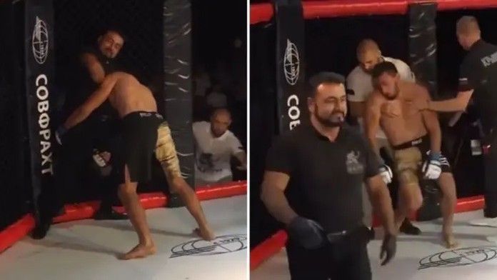 Bizarný záver MMA súboja.