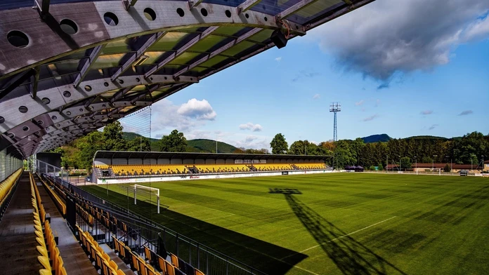 Mestský futbalový štadión v Žiari nad Hronom.