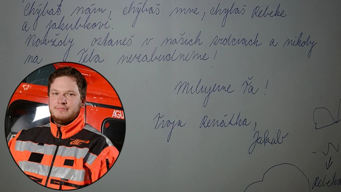 List pre zosnulého záchranára Františka Bartoša
