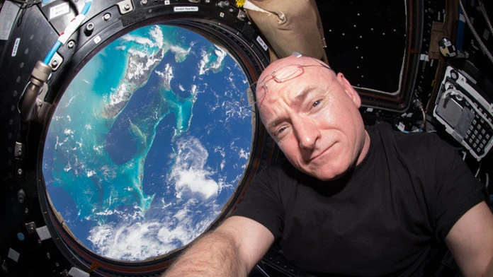 Astronaut Scott Kelly na archívnej snímke.