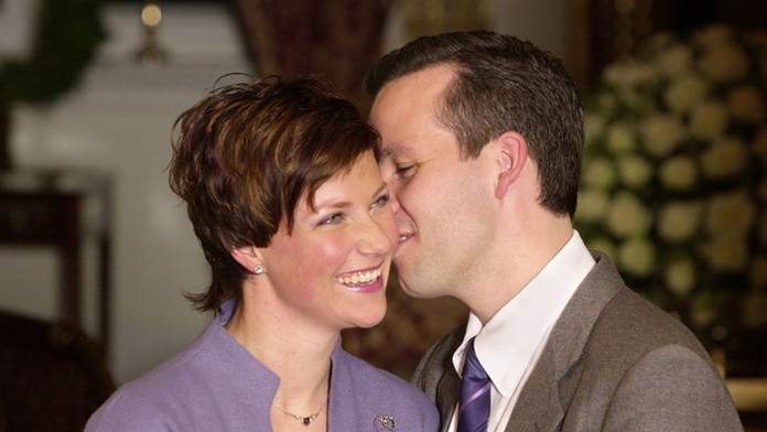 Princezná Märtha Louise na archívnej snímke s manželom Arim Behnom.