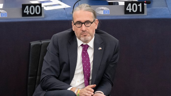 Martin Hojsík počas ustanovujúcej plenárnej schôdze Európskeho parlamentu