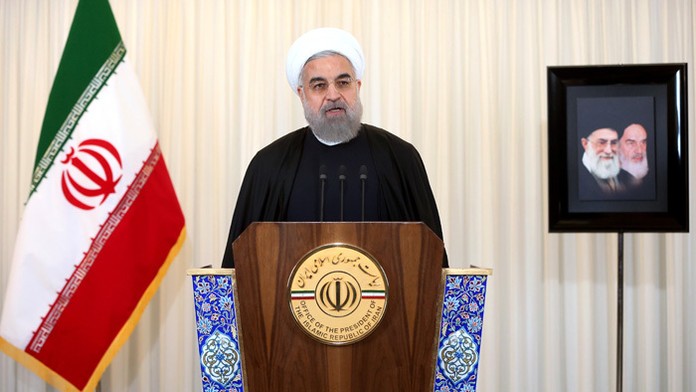 Iránsky prezident Hasan Rúhání.