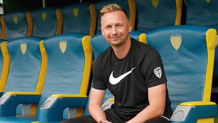 Tréner MŠK Žilina Peter Černák.