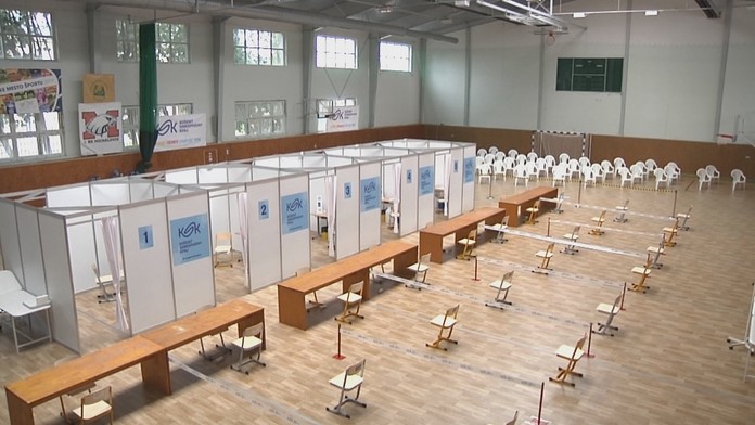 Vakcinačné centrum v Michalovciach.