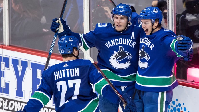 Radosť hráčov Vancouveru.