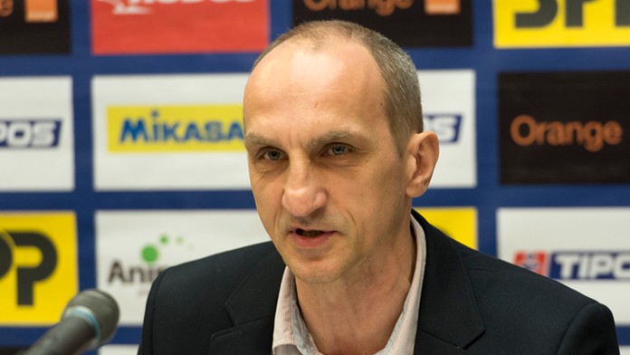 Tréner mužskej volejbalovej reprezentácie mužov Miroslav Palgut.
