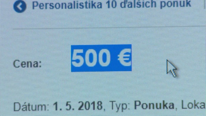 Zverejnený plat v inzeráte.